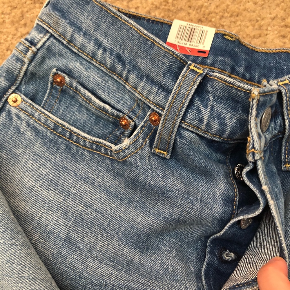 New Levi’s Wedgie high rise jeans in Rough Tide 24 - Picture 6 of 8